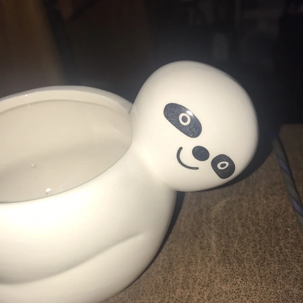 NWT white sloth vase planter